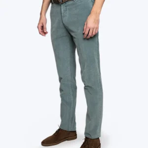 PANTALÓN CHINO DE PANA AZUL GRISÁCEO SANTANIELLO