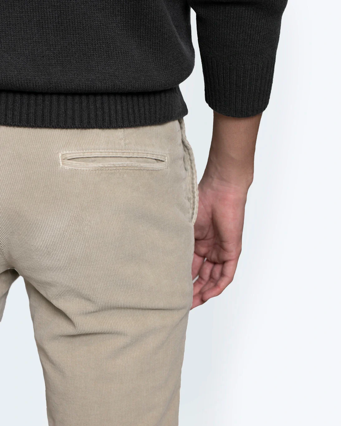 PANTALÓN CHINO DE PANA BIEGE BREUER - Imagen 4