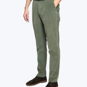 PANTALÓN CHINO DE PANA CON PINZA VERDE L.B.M. 1911