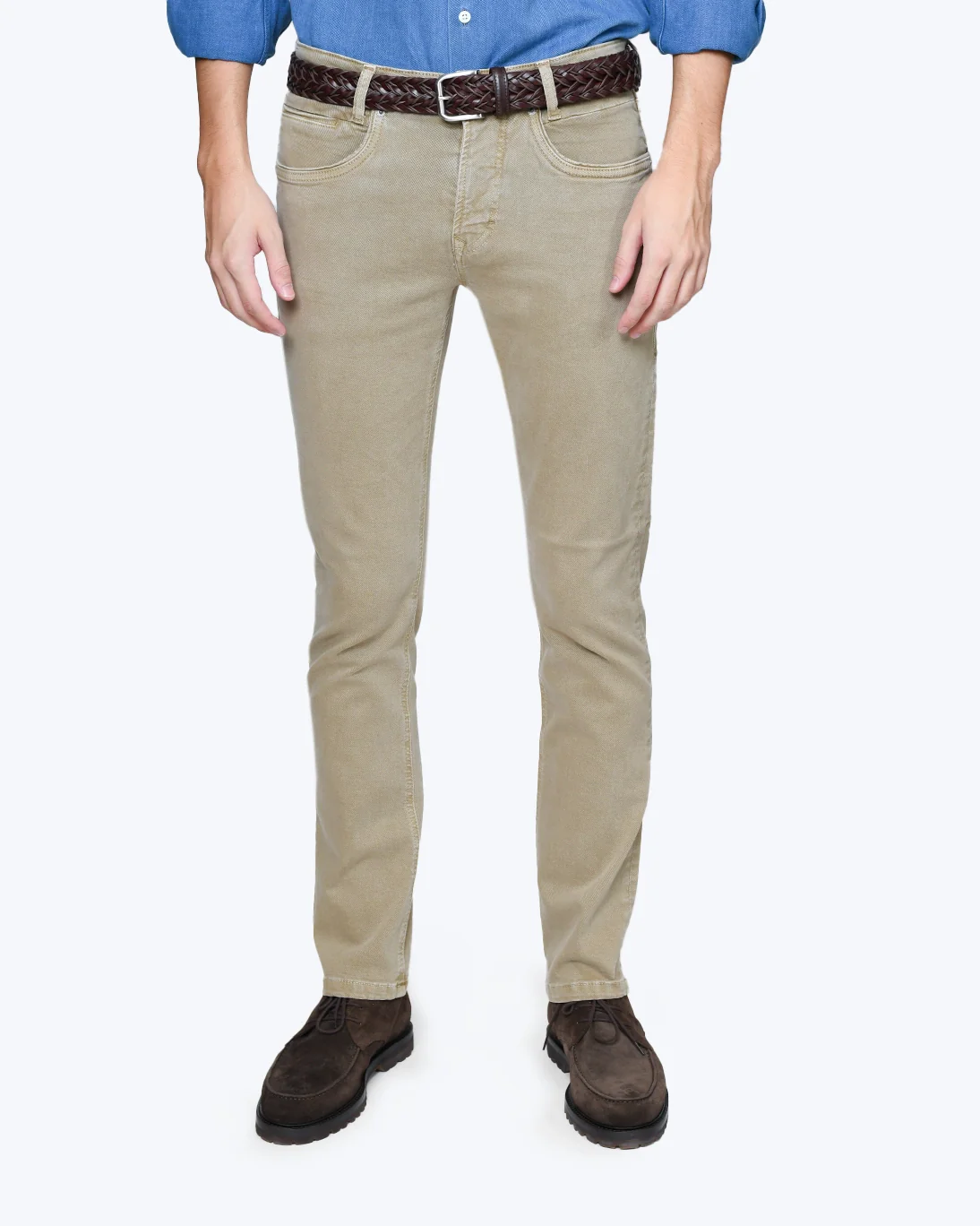 PANTALÓN DE 5 BOLSILLOS ARNE PIPE BEIGE MAC JEANS