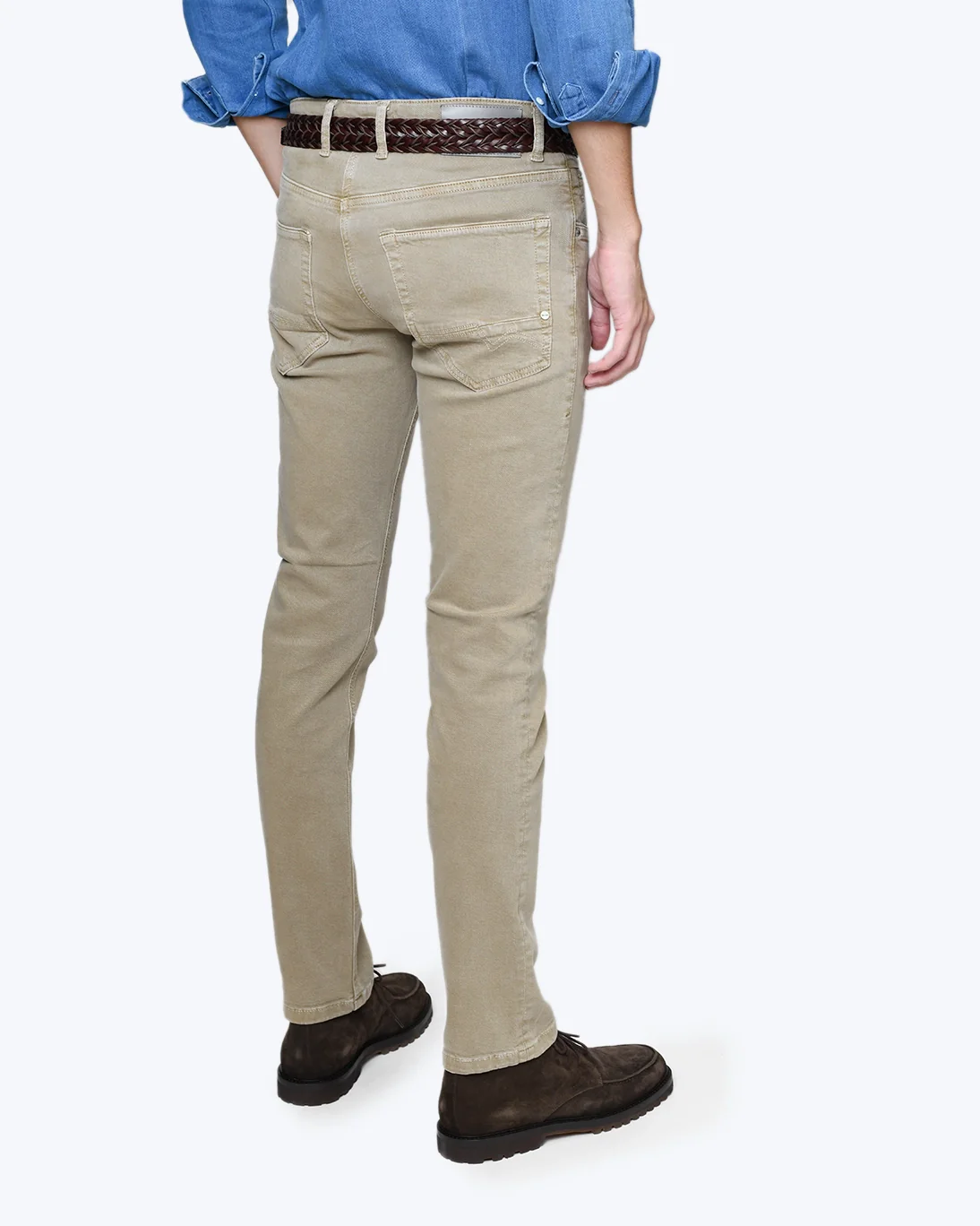 PANTALÓN DE 5 BOLSILLOS ARNE PIPE BEIGE MAC JEANS - Imagen 3