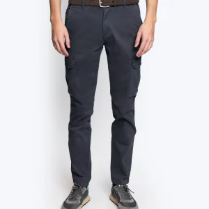 PANTALÓN CHINO CARGO AZUL 40WEFT