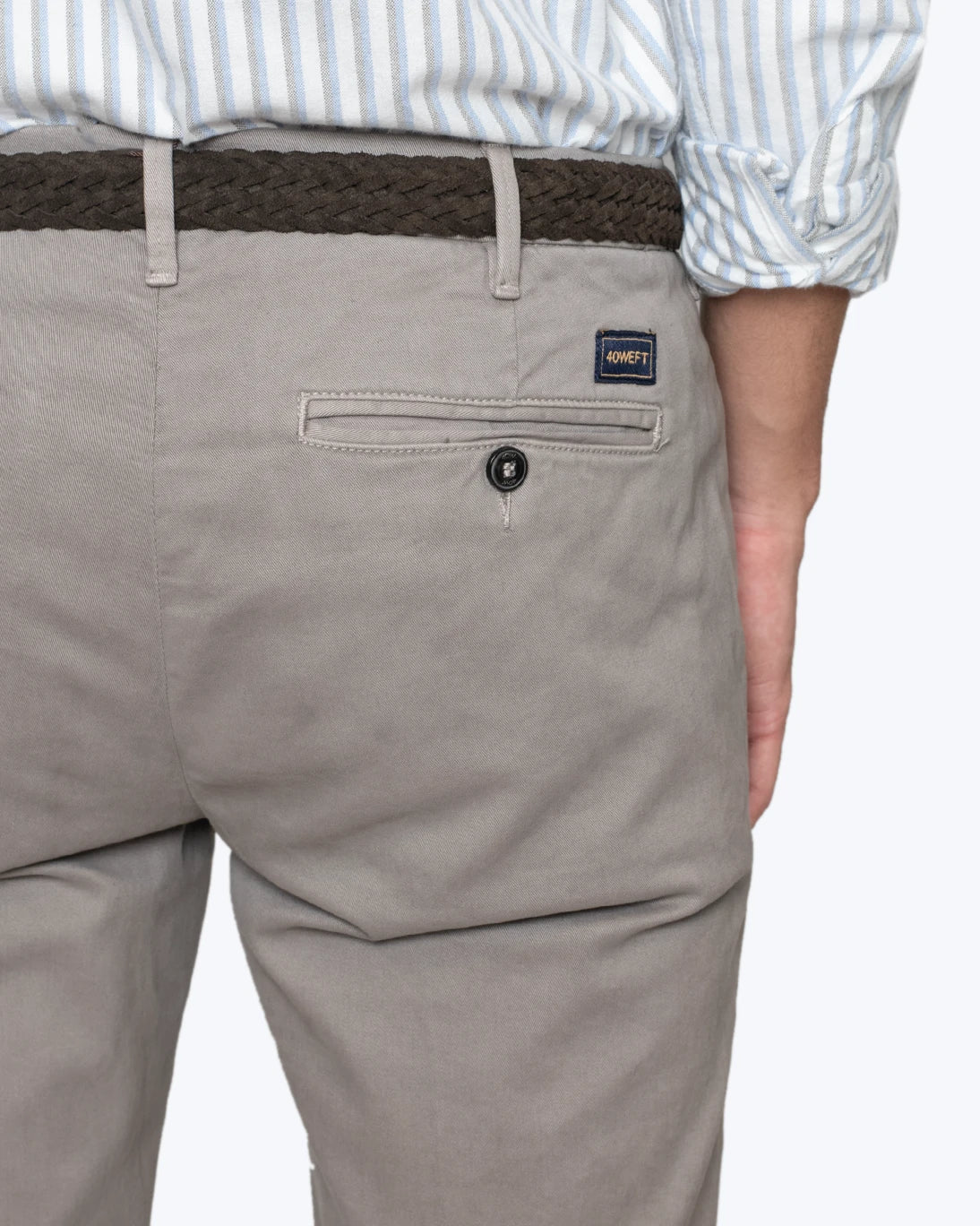 PANTALÓN CHINO TOPO 40WEFT - Imagen 4