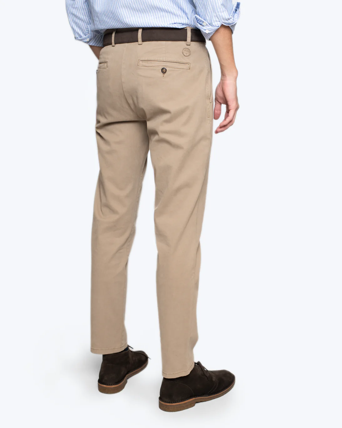 PANTALÓN CHINO SLIM CON PINZA BEIGE NORTH SAILS - Imagen 3