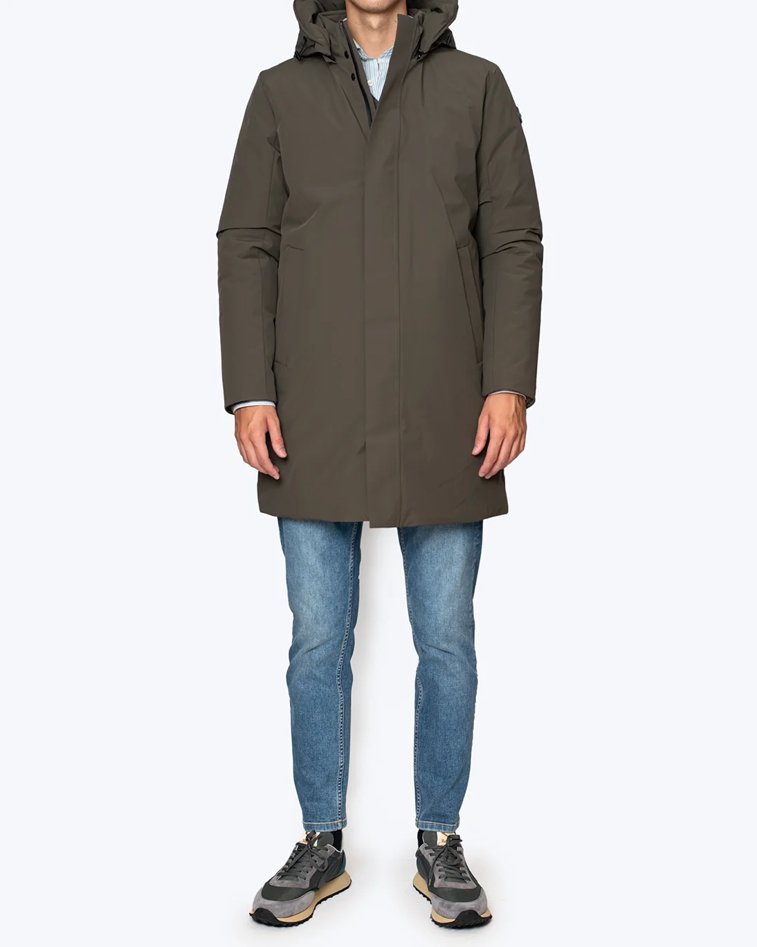 PARKA VERDE CON CAPUCHA DESMONTABLE HOMEWARD - Imagen 5