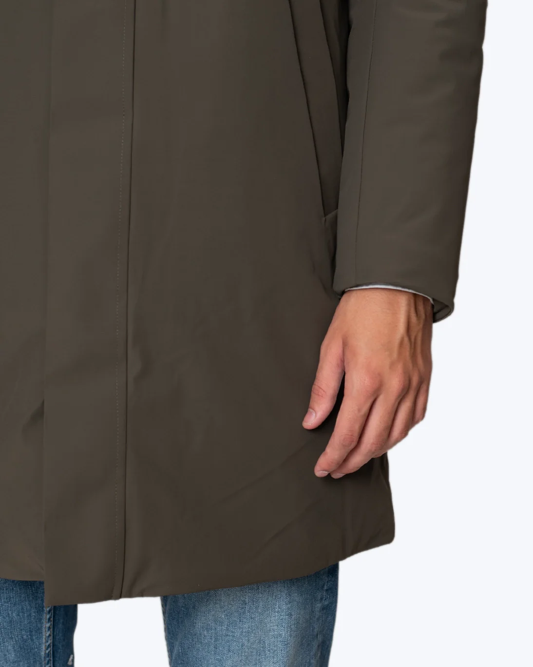 PARKA VERDE CON CAPUCHA DESMONTABLE HOMEWARD - Imagen 4