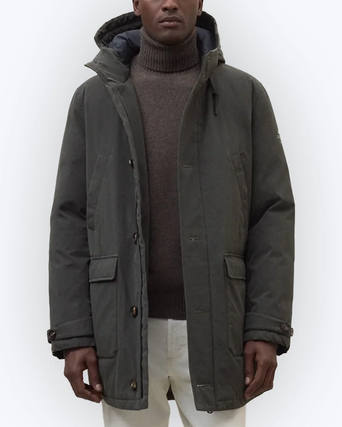 PARKA VERDE CON CAPUCHA ECOALF