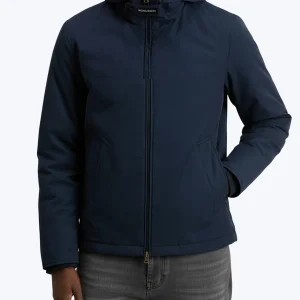 PARKA CON CAPUCHA AZUL WOOLRICH