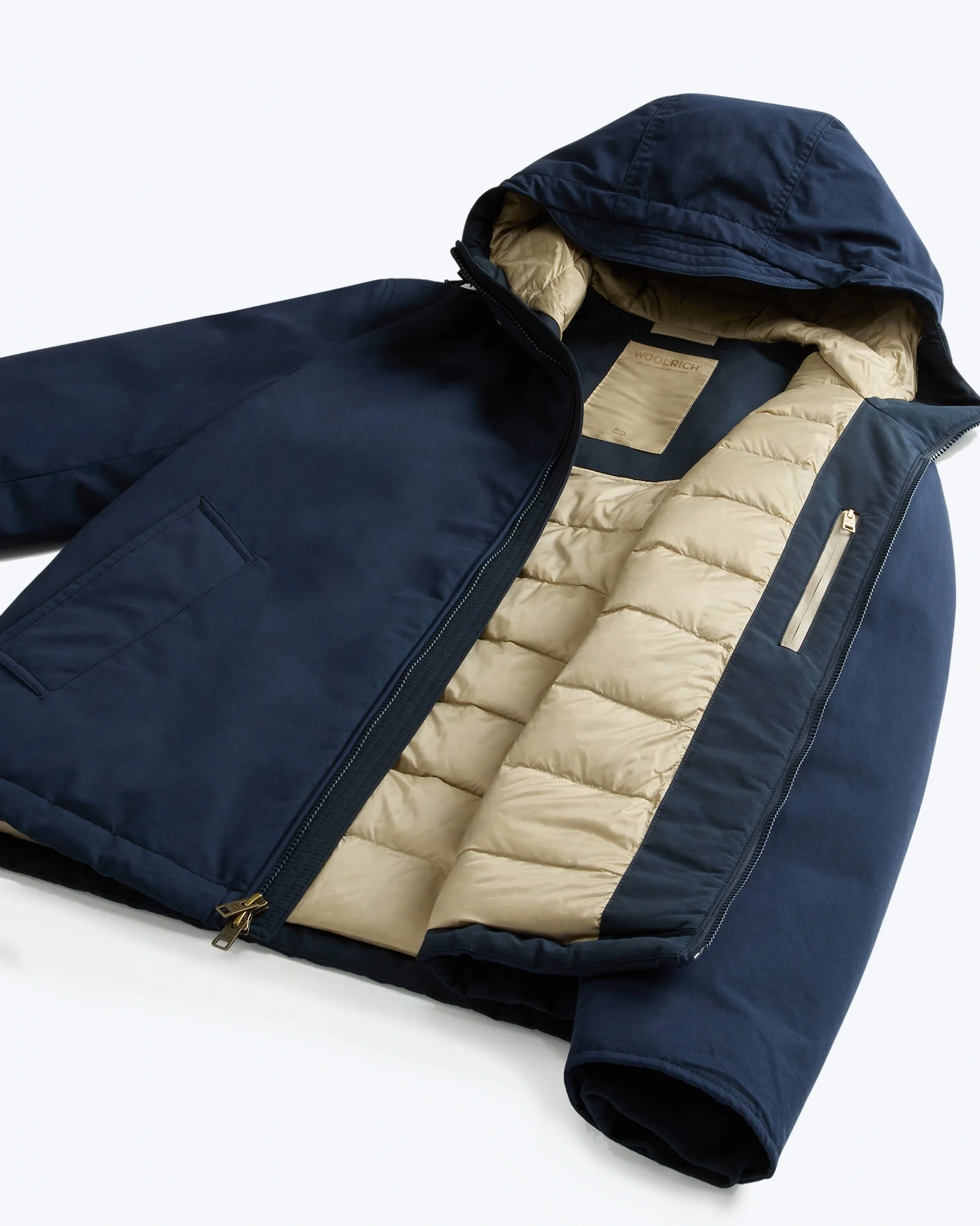PARKA CON CAPUCHA AZUL WOOLRICH - Imagen 5