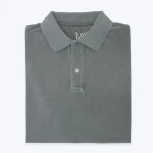 POLO DE MANGA CORTA GRIS TWAY