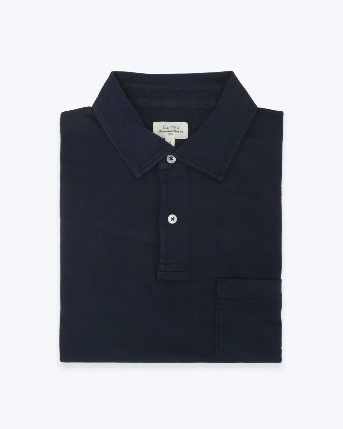 POLO NAVY DE MANGA LARGA JERSEY HARTFORD
