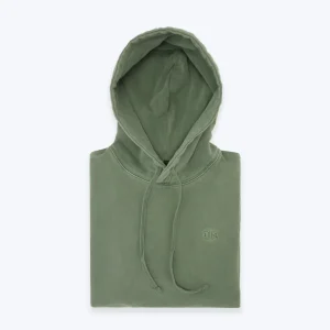 SUDADERA VERDE CON CAPUCHA DEUS
