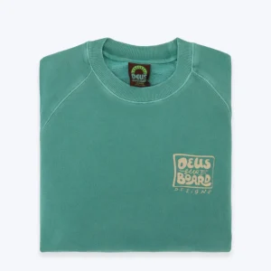 SUDADERA VERDE CON CUELLO REDONDO DEUS