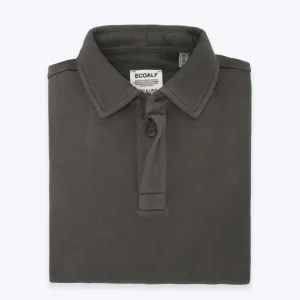 SUDADERA DE CUELLO POLO GRIS ECOALF