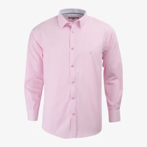 Camisa Slim Fit Rosado Oscuro a Rayas - Kosta Azul