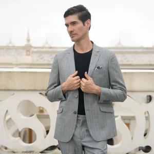 Vestido Slim Fit Gris Medio - Kosta Azul