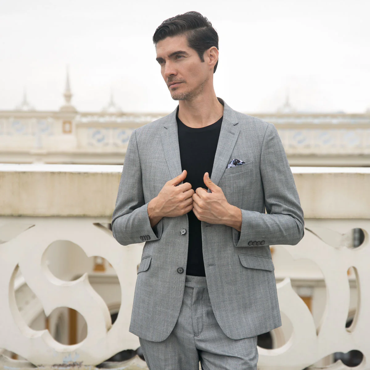 Vestido Slim Fit Gris Medio - Kosta Azul