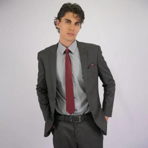 Vestido Slim Fit Negro RCH 2 Botones - Kosta Azul