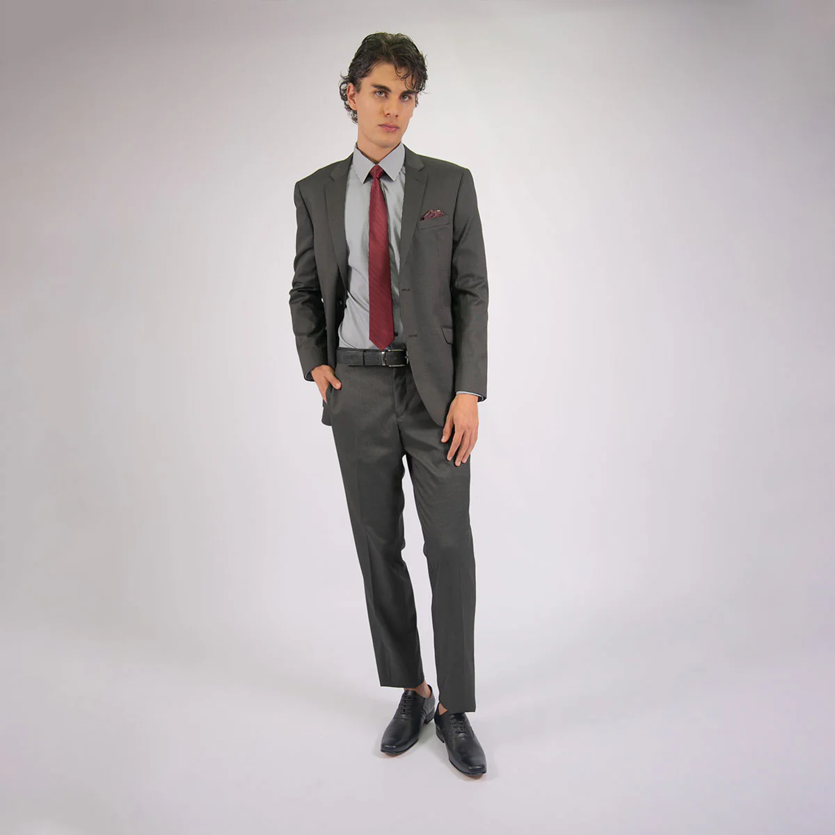 Vestido Slim Fit Negro RCH 2 Botones - Kosta Azul - Imagen 6