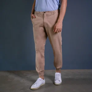 Pantalón Jogger Slim Fit Beige Medio - Kosta Azul