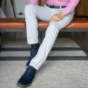 Pantalón Casual Slim Fit Gris Claro - Kosta Azul