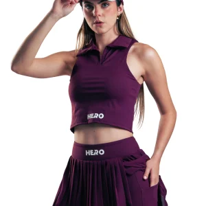 SET TENNIS PLISADO HERO VINOTINTO