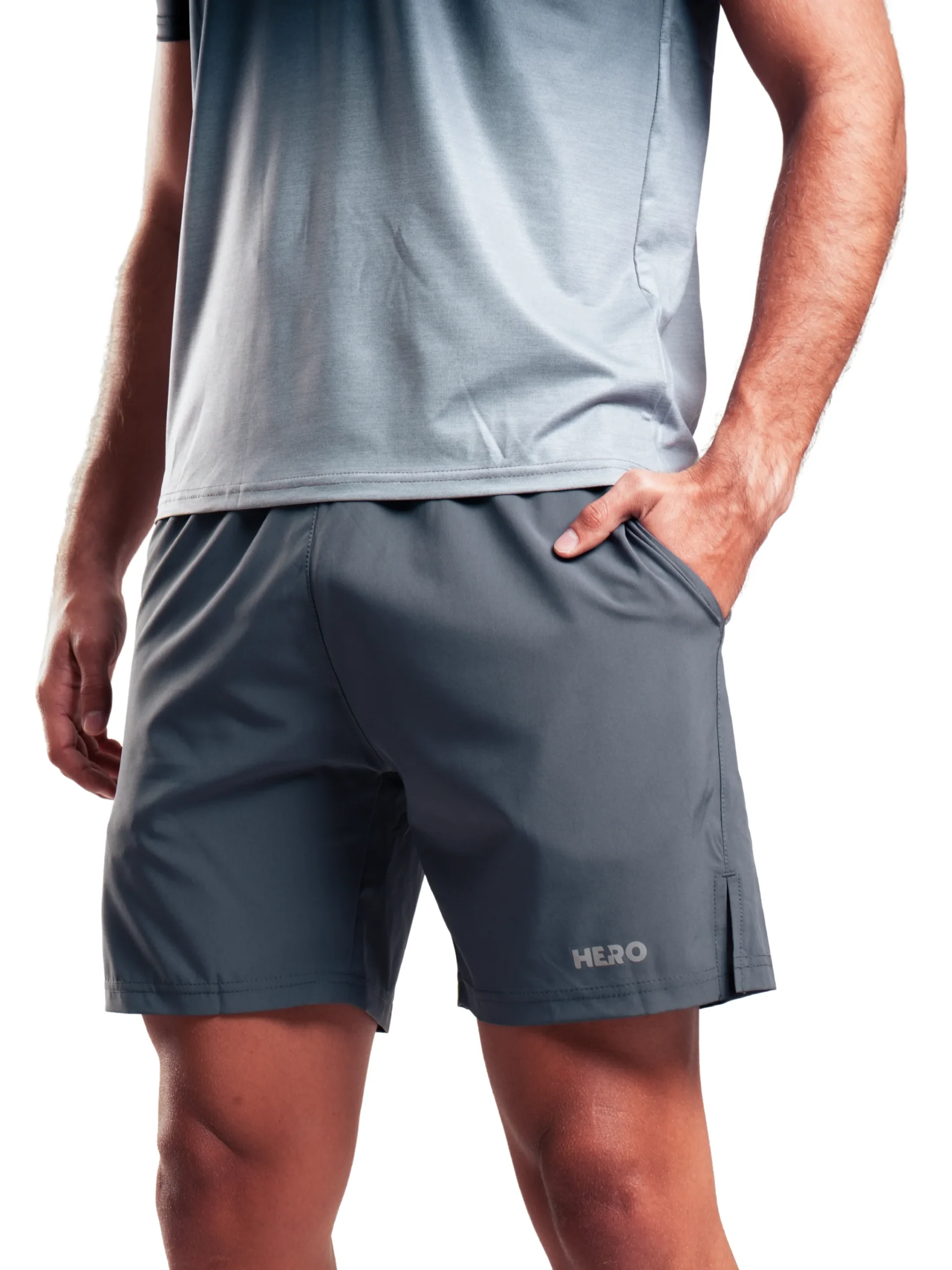 SHORT BASICO HERO GRIS