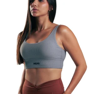 SPORTBRA ACANALADO  HERO GRIS