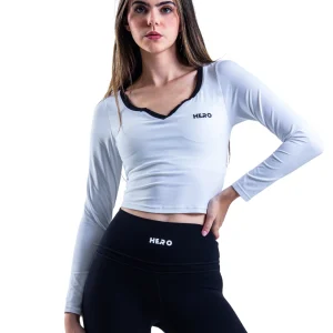 SUETER LISO CON CUELLO EN FORMA DE ESTRELLA HERO BLANCO