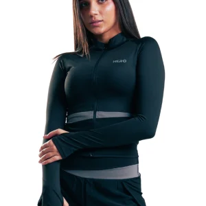 SUETER BASIC ZIP HERO NEGRO