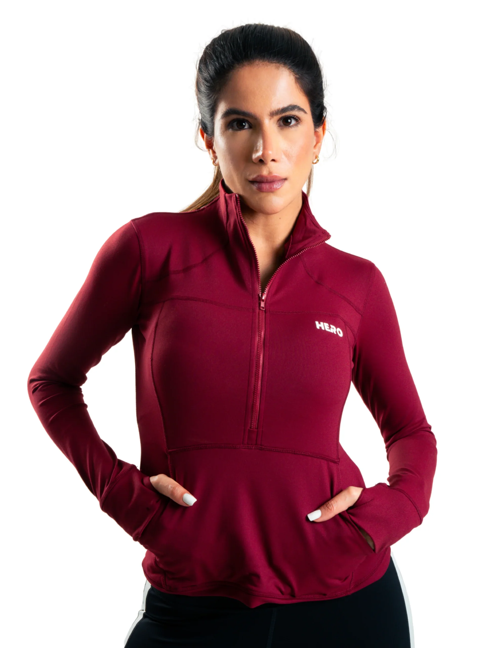 SUETER CUELLO ALTO HERO VINOTINTO