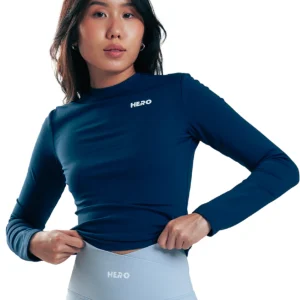 SUETER LS THUMB HERO NAVY