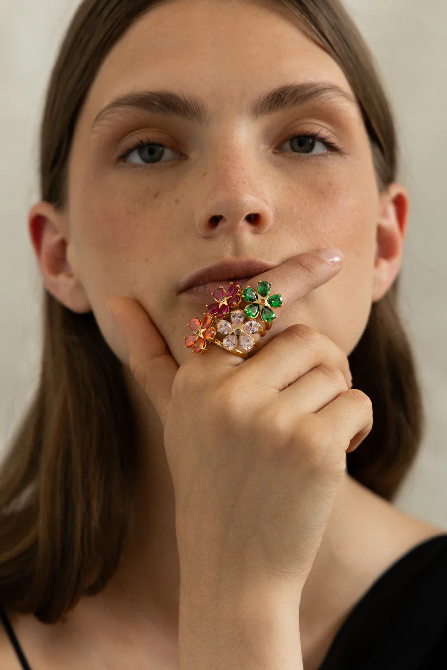 ANILLO DAISY NARANJA - Imagen 3