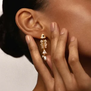 PENDIENTES PESCE PERLA