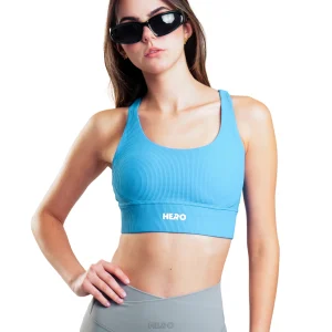 TOP DIAMANTE ACANALADO HERO AZUL