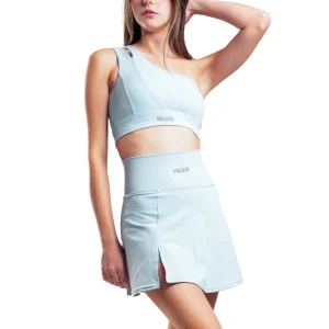CONJUNTO TOP FALDA SHORT HERO AZUL BEBE