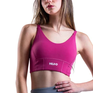 TOP CON COSTURAS FRONTALES HERO FUCSIA