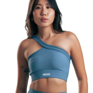 TOP RIBBED STRAP HERO AZUL BEBE