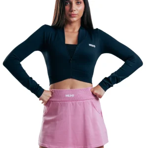 TOP ZIP CUELLO V HERO NEGRO