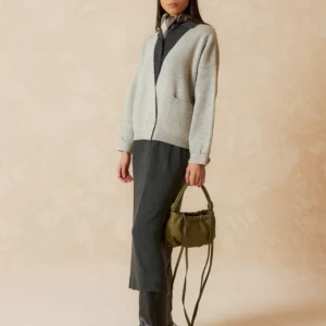 BOLSO DE PIEL COLOR OLIVA