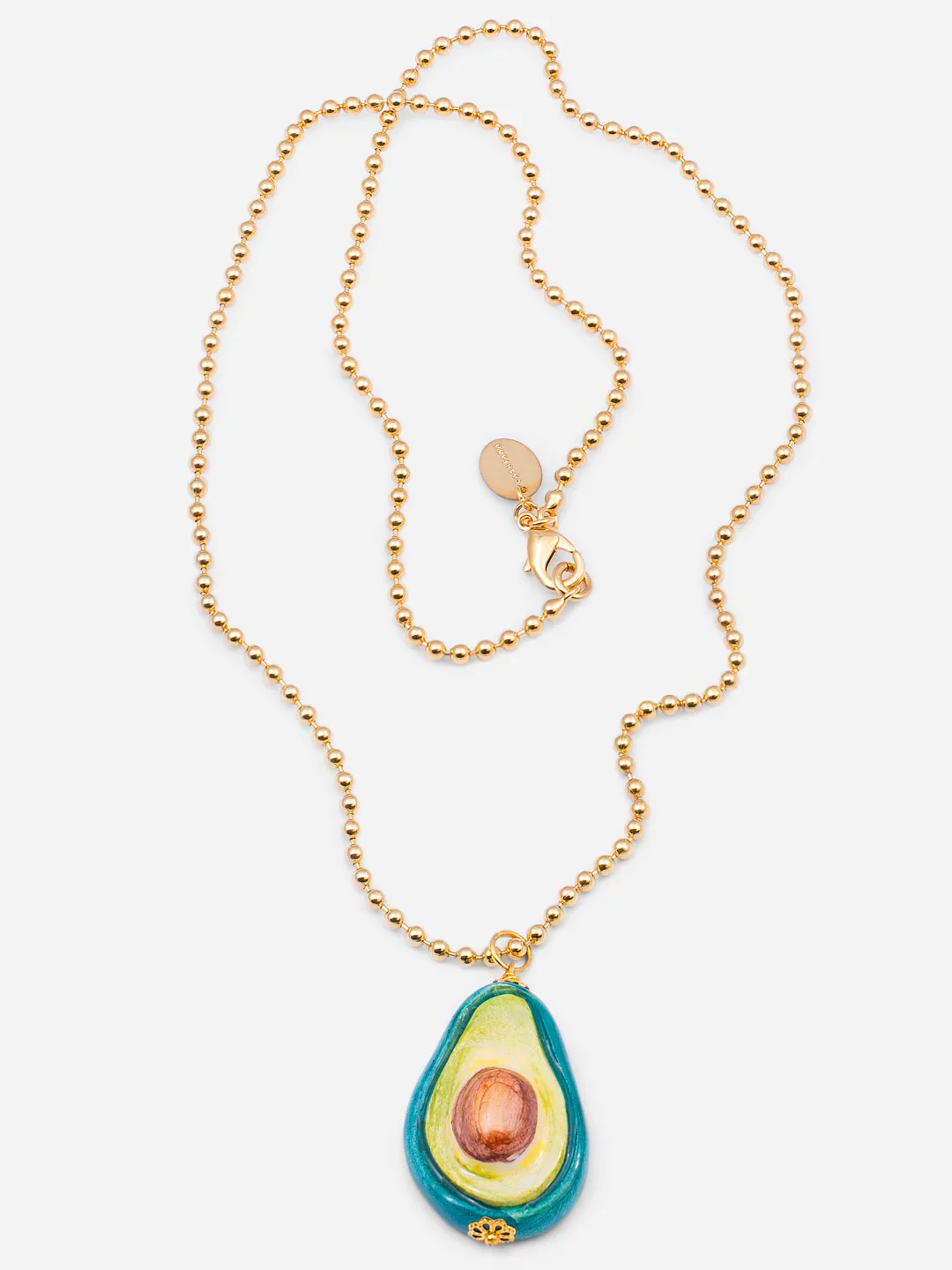 COLLAR LARGO CON AGUACATE CERÁMICA