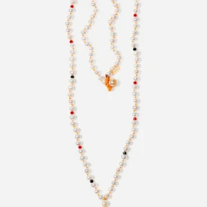 COLLAR LARGO DE PERLAS T-SHIRT I LOVE NY