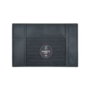 Alfombrilla magnética Bifull barbería 4 zonas 45x30cm color negro