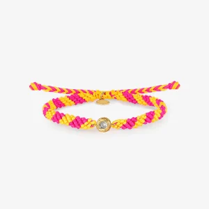 PULSERA MATILDE NARANJA/ROSA