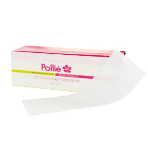 Bandas depilación Pollié en cajita dispensadora 100 unidades