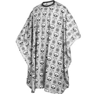 Capa de corte nylon modelo Calavera cierre botón