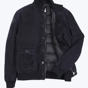 CAZADORA AZUL DE PIEL VALSTAR