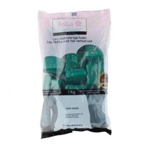 Cera caliente Pollié baja fusión verde premium 1000g
