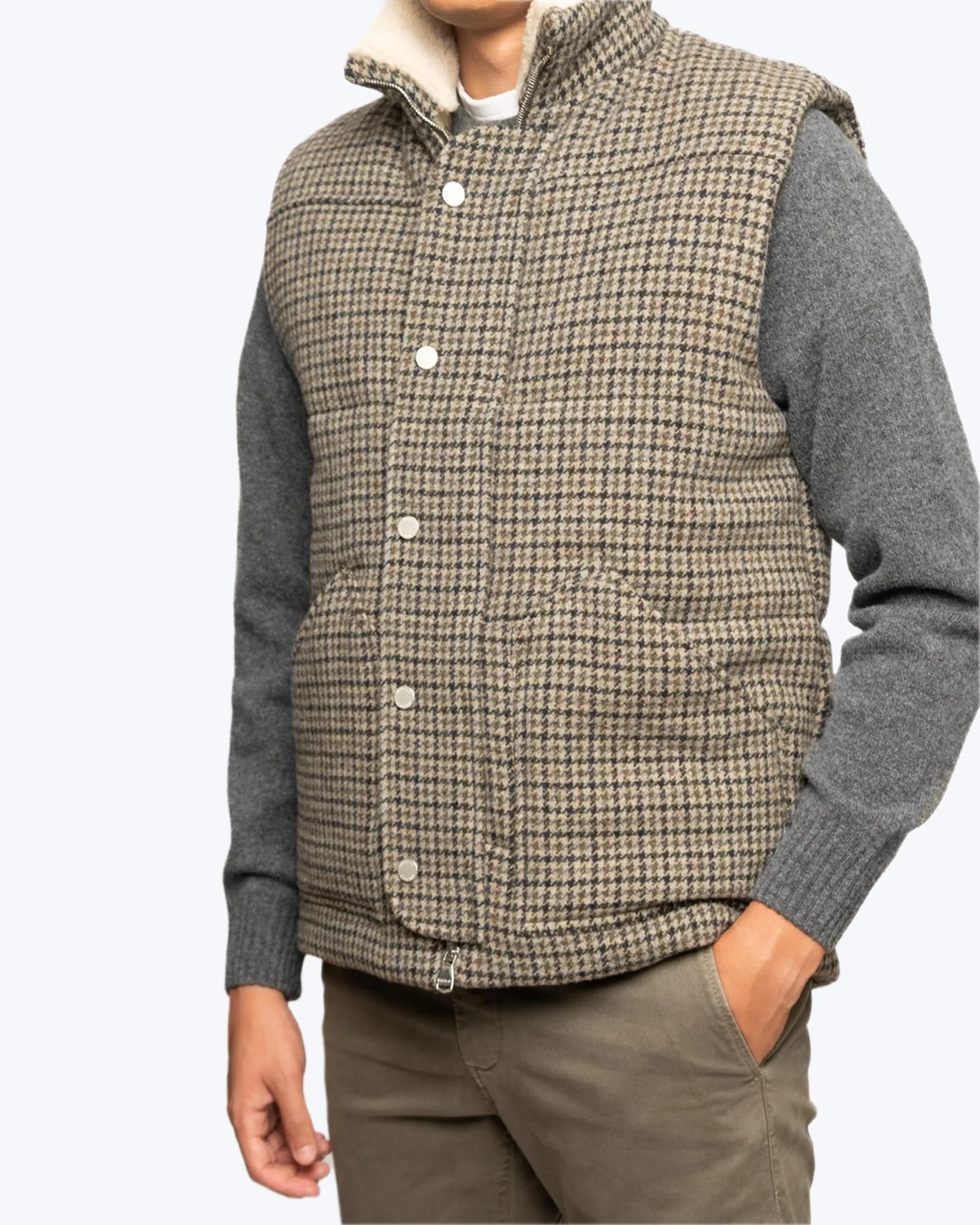 CHALECO PATA DE GALLO DE LANA VALSTAR