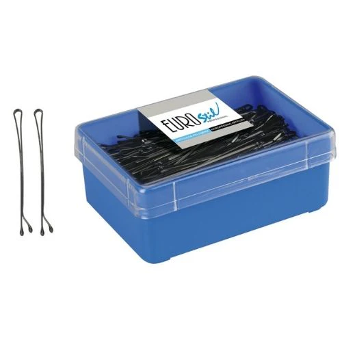 Horquillas Clips Eurostil con bola 60mm caja 200 unidades